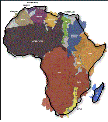 Africa is larger than you expected