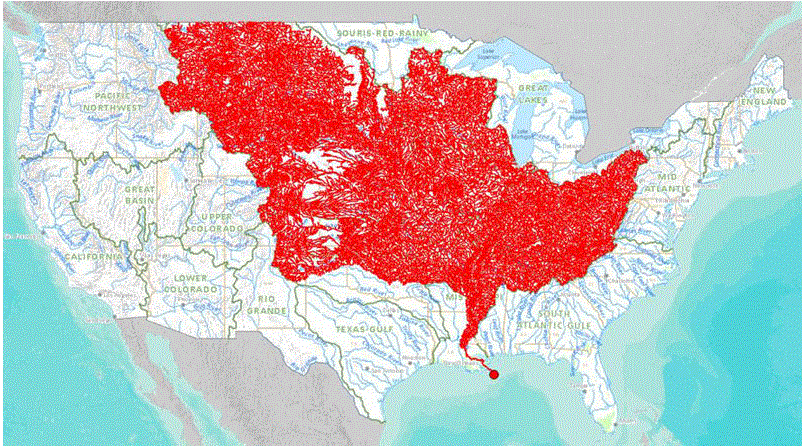 The 7000 Rivers that Feed into the Mississippi River