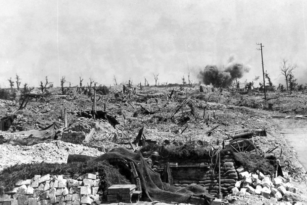 Scene near Mons, Belgium in November 1918