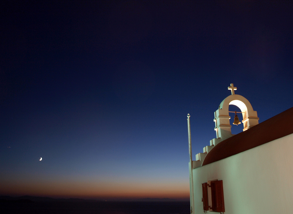 Church sunset