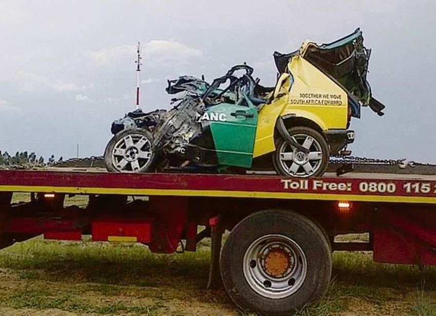 ANC vehicle crashes head-on#1