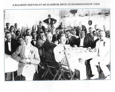 A Builders' Meeting at Number 32 Marine Drive c 1924