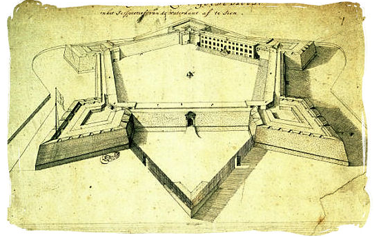 Sketch of the Castle in 1680