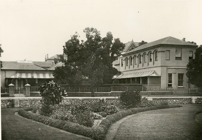 Port Elizabeth Club from Trinder Square Garden. c. 1901-2