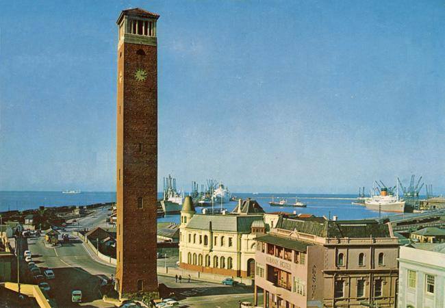 the-campanile-viewed-from-the-other-side-with-the-customs-house-to-the-right-of-it-on-the-right-the-old-albany-hotel-can-be-seen