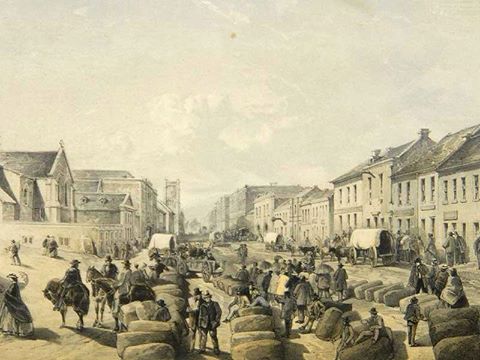 Market Square-Lithograph by Thomas Bowler