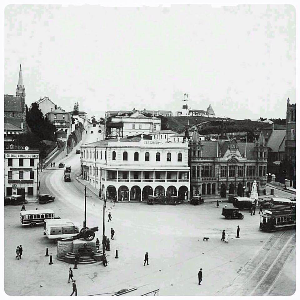 Market Square with Heavy Artillery Piece