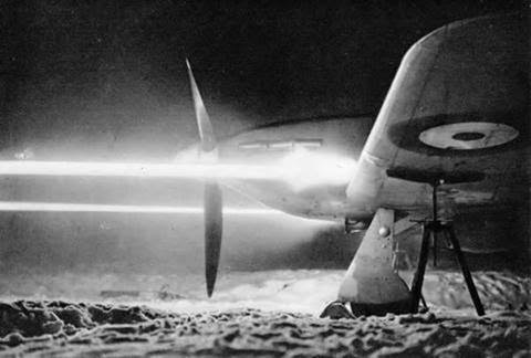 In their guns, fighter planes loaded every fifth round with a glowing tracer to help them aim correctly