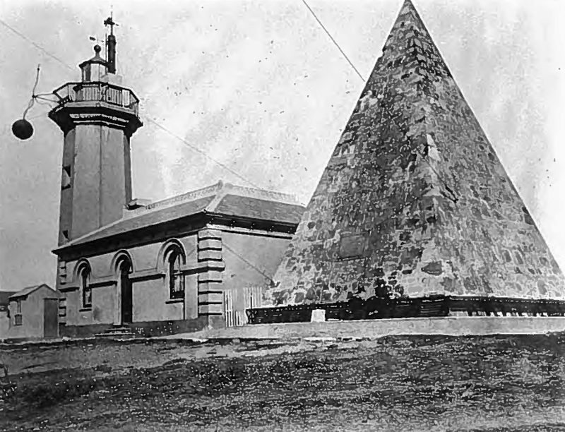 Signal Ball at Donkin Lighthouse in 1860s