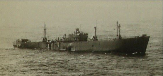 Anne Hutchinson after being torpedoed by U-504