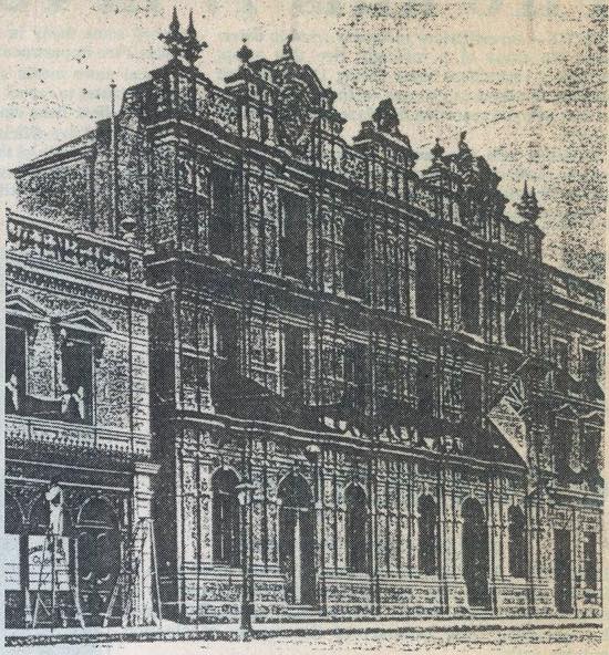 The original Standard Bank Building built by James John Beckett circa 1870