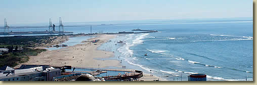 Formerly King's Beach was a narrow beach whereas currently it is 100s of metres wide 