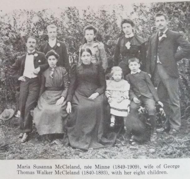 Wife and children of George McCleland